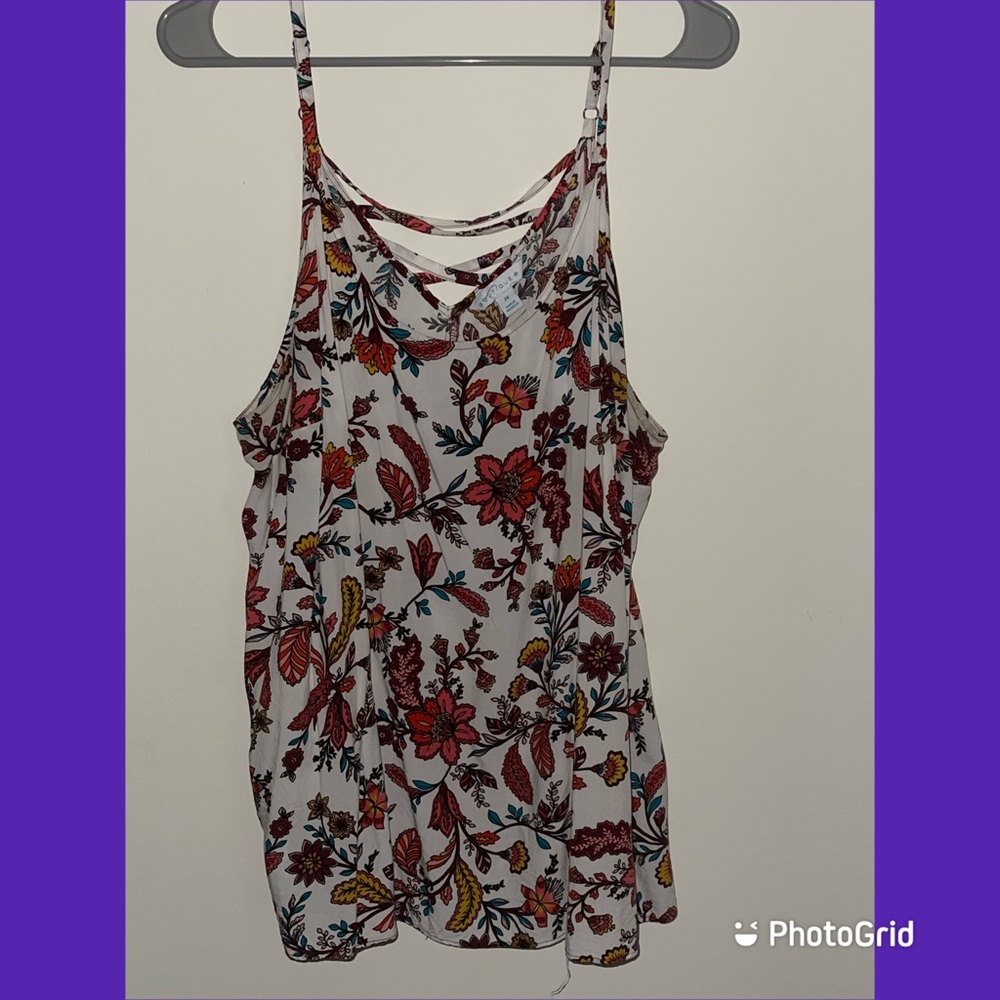 Floral tank top